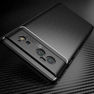 For Google Pixel 6 / 6 Pro 5G Case, Slim Carbon Fibre Shockproof Gel Phone Cover