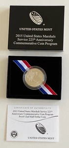 2015 S US Marshals US Mint Commerative Proof Half Dollar - Free Shipping - Picture 1 of 3