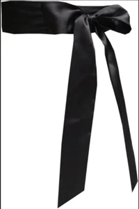 Satin Sash Belt For Bridal Wedding Bridesmaid Dress Belt 2'' Wide Silk Satin ... - Picture 1 of 5