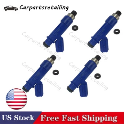 Inyector de combustible 4 piezas 23250-21040 23209-21040 DC 12V para Toyota Matrix 2003-2006 EE. UU. Foto 1 de 4
