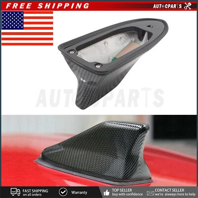 Universal Shark Fin Roof Antenna Aerial FM/AM Radio Signal Decor Car Trim Cover - Image 1 of 4
