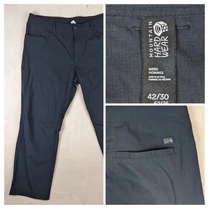 Pantalones para hombre Mountain Hardwear 42x30 negros nailon empacables - Imagen 1 de 12