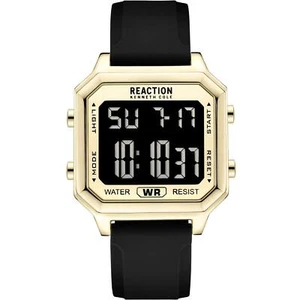 Kenneth Cole Reaction Unisex Watch Retro Digital Dial Black Strap KRWGM7000804 - Picture 1 of 1