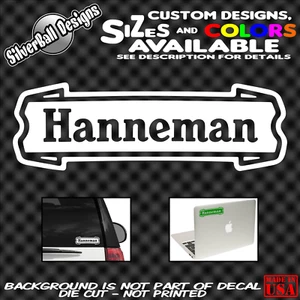 Hanneman Custom Vinyl Decal Sticker Car Truck Window Slayer Metal Thrash Jackson - Foto 1 di 1