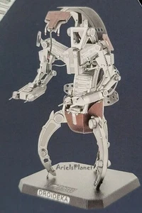 Disney Star Wars Galaxy's Edge Droid Depot Droideka 3D metallo kit modello terra - Foto 1 di 2