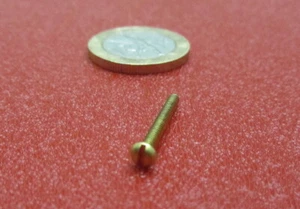 Brass Round Head Machine Screw 2-56 Slotted x 3/4" Length, 100 pcs - Picture 1 of 12