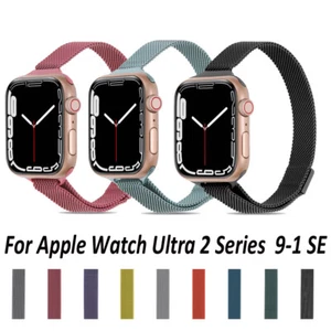 Loop Slim Band Strap For Apple Watch Metal For iWatch Ultra Series 9-1 SE - Picture 1 of 39