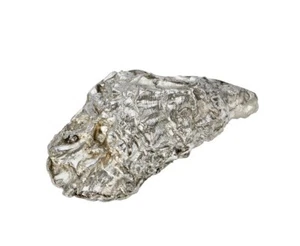 Cast Pewter Oyster Shell Front Ornament - JK01A - Picture 1 of 1