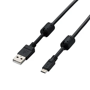 With Elecom ferrite core 2A corresponding microUSB cable 0.8m F/S w/Tracking# - Picture 1 of 3