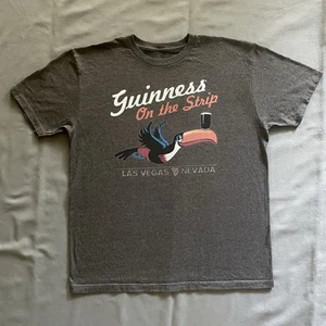 Guinness Beer Mens Large Gray Las Vegas Nevada Guinness On The Strip Alcohol - Picture 1 of 10
