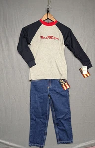 Set completo bambino Phat Farm - camicia manica lunga e jeans - taglia 7 - nuovo con etichette - Foto 1 di 6