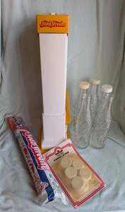 1980s Soda Stream 5 Original Bottles unused gas cylinder Vintage Retro Original - Picture 1 of 8