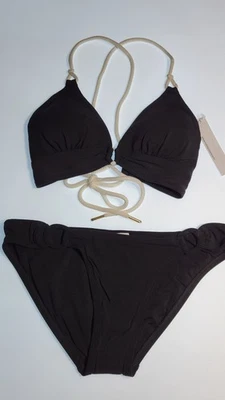 Conjunto de bikini Robin Piccone para mujer top halter e inferior tiro medio talla mediana #09 Foto 1 de 4