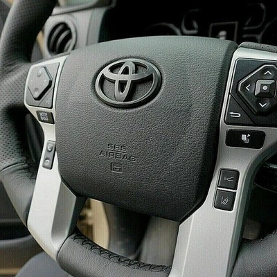 3D Blackout Steering Wheel Overlay Tacoma Tundra Corolla Camry Highlander - Image 1 of 4