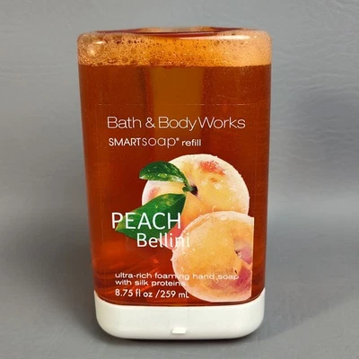 Bath & Body Works PEACH BELLINI Smart Soap Refill Ultra Rich Foaming NEW SEALED - Image 1 of 4