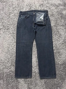 Jeans Levis 559 Hombre Talla 36x32 Algodón Azul Oscuro Informal Denim Relajado Recto - Imagen 1 de 7