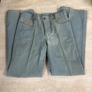 Vintage 70s French Star Jeans Light Blue 34/36 - Picture 1 of 7