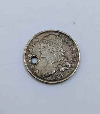 1831 Capped Bust Quarter Type 2 Reduced Diameter with Large Letters - Image 1 of 2