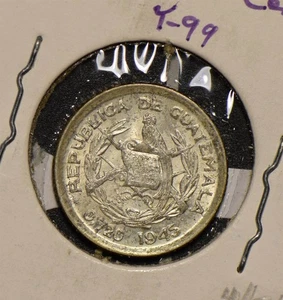 Guatemala 1945 T-99 5 Centavos Bird Quetzal animal  290417 combine shipping - Picture 1 of 2