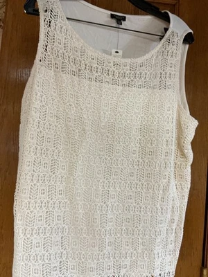 Top de encaje Talbots 2xp nuevo con etiquetas crudo Foto 1 de 4