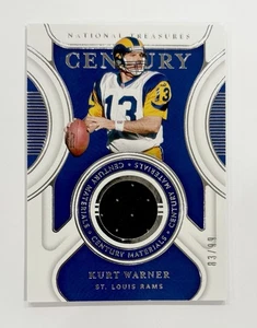 2021 Panini National Treasures Century Materials Jersey Patch /99 Kurt Warner - Picture 1 of 1