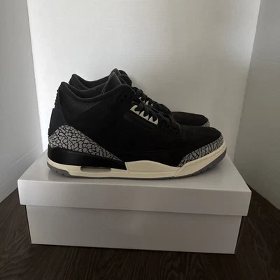 Nike Air Jordan 3 Retro WMNS Off Noir Black Size 12 WMNS, 10.5 MENS CK9246-001 - Image 1 of 4