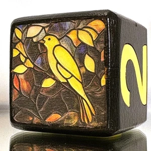 Golden Glimpse - Luminous Game Changer - Backgammon Doppelwürfel 36 mm - Bild 1 von 9