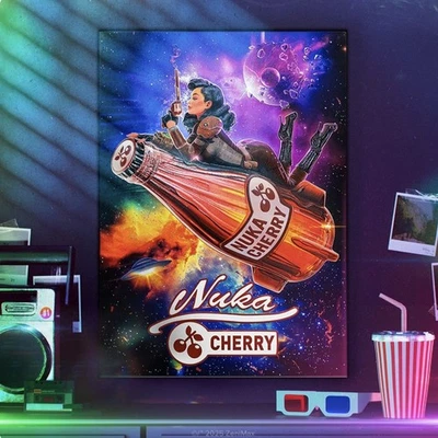 Displate Fallout–Nuka Cherry Girl–Limited Edition - x/1000 Fast & Safe Shipping - Image 1 of 4