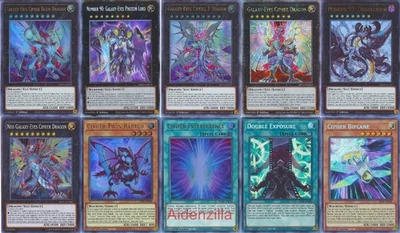 Yugioh Galaxy-Eyes Cipher Dragon Deck - X Neo Blade Wing Raptor Kite Tenjo - Image 1 of 4