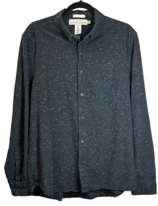 H&M Hemd L.O.G.G Shirt Herren L gesprenkelt Knopfleiste/Down Tasche 100% Baumwolle - Bild 1 von 14