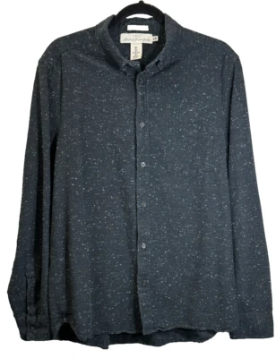 H & M Shirt L.O.G.G Shirt Men’s L Speckled Button Up/Down Casual 100% Cotton - Image 1 of 4