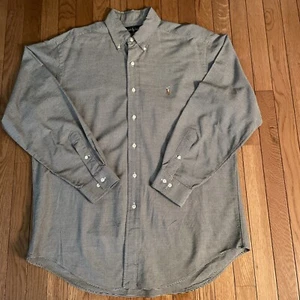 Ralph Lauren Yarmouth Button Down Hemd Gr. 16 34/35 Hahnentritt Fleisch Pony - Bild 1 von 8