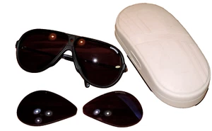 Vintage Carrera 5593 Piloten Sonnenbrille 80er Jahre Österreich mit Etui + Gläser TEILE/REPARATUR - Bild 1 von 16