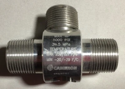 CAMERON, NUFLO, 9A-10101002, LIQUID TURBINE FLOW METER, 1" - Image 1 of 2