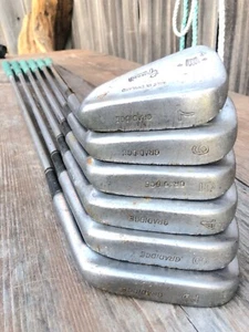 Antik Gradidge Eisen Golfschläger Set 2-7 Vintage Made in England Stahl Greenlit - Bild 1 von 23