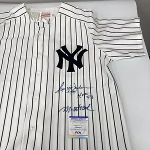 Reggie Jackson HOF 1993 Mr. October Signed Authentic New York Yankees Jersey PSA - Picture 1 of 7