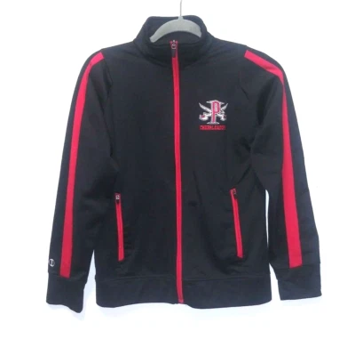 Chaqueta Holloway para mujer cremallera completa negra roja talla S CHEERLEADER ropa deportiva atlética  Foto 1 de 4