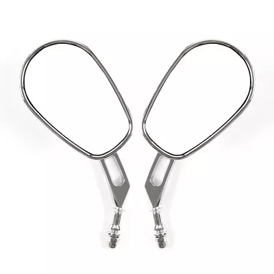 Rear View Side Mirrors for Harley Electra Street Glide Touring Dyna Sportster Foto 1 de 2