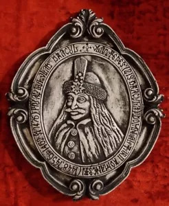 Vlad The Impaler Dracula Chalkware Wall Plaque Vlad Tepes - Picture 1 of 2