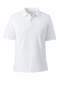 Land’s End Men's Short Sleeve Banded Mesh Polo (#29373) (New) - Picture 1 of 8