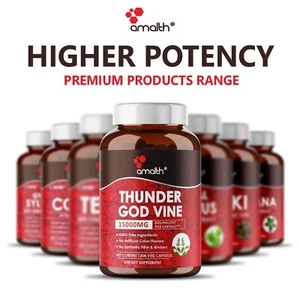 AMALTH Thunder God Vine Extract Powder 120 Capsules with 15:1 Extract - Picture 1 of 8