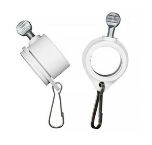 2 Pcs Flagpole ROTATING CLIPS Fit 1" Dia Flag Pole Tangle Free Mounting Rings - Picture 1 of 1