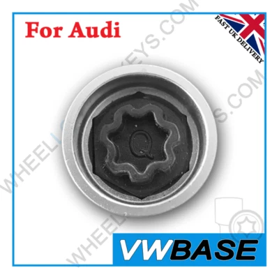 for Audi Security Master Locking Wheel Nut Key 814 Q 17mm Socket A6 A3 A4 A5 - Image 1 of 4