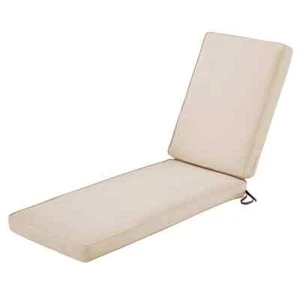 Montlake 80 in. x 26 in. x 3 in. Outdoor Chaise Lounge Cushion in Antique Beige - Picture 1 of 8