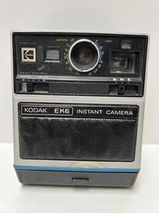 Kodak Instant Film Camera EK6 Black Silver Vintage 70s Untested AS IS - Picture 1 of 8