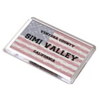 FRIDGE MAGNET - Simi Valley - Ventura, California - USA Flag