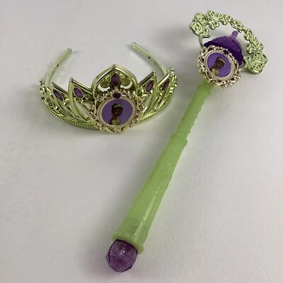 Disfraz de Princesa y Rana Walt Disney Tiana Tiara Corona Varita Mágica Foto 1 de 4