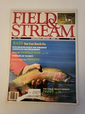 1986 July, Field & Stream Magazine, Bass You Can Bank On, (CP424) - Image 1 of 3