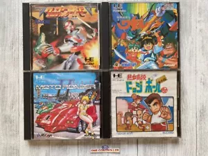 NEC PC Engine HuCARD Crosswiver & Wataru & MOTO ROADER II & Nekketsu Koukou set - Foto 1 di 10