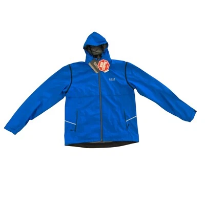 Gore Wear Windstopper Jacket Men 2XL Hood Essential Zip Off Sleeve Azur Blue - Image 1 of 4